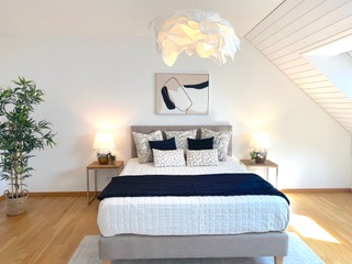 Homestaging Schlafzimmer Nachher